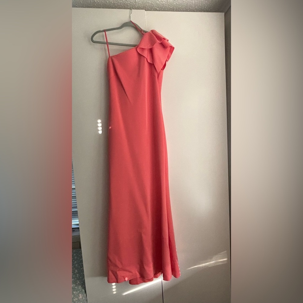 Jessica Howard Strapless Coral Dress